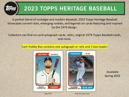 2023 Topps Heritage Baseball - Factory Sealed Hobby Box - 24 Packs