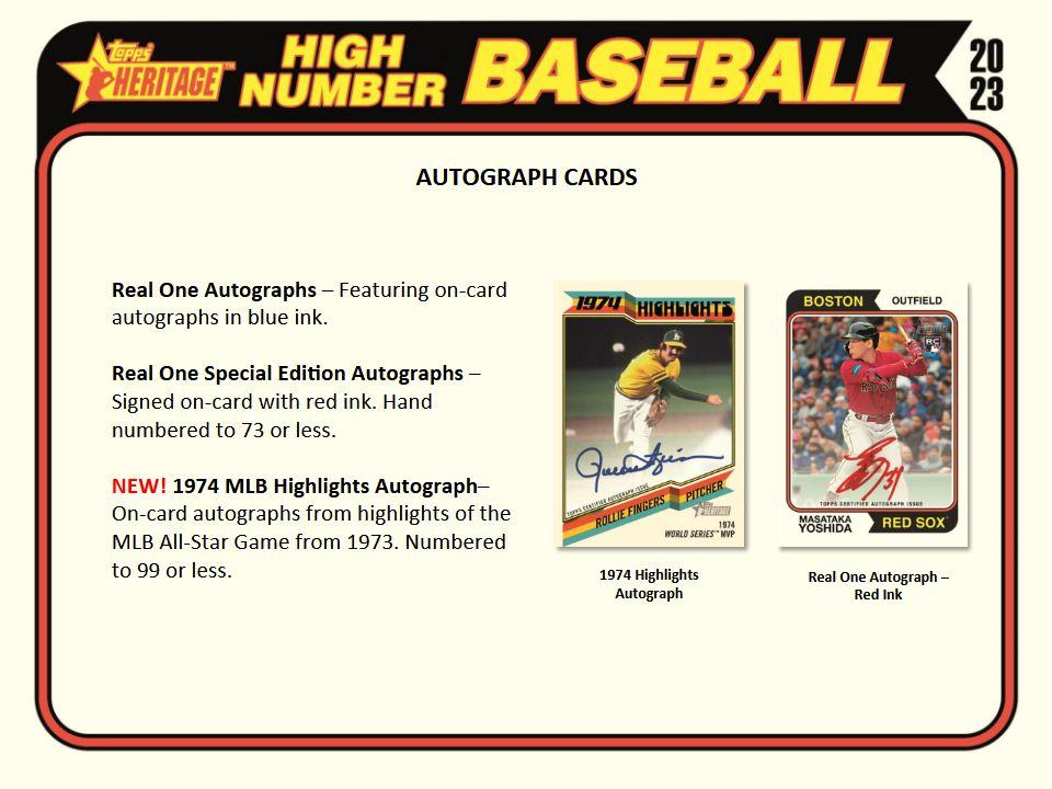 2023 Topps Heritage Baseball High Number - Factory Sealed Hobby Box - 24 Packs