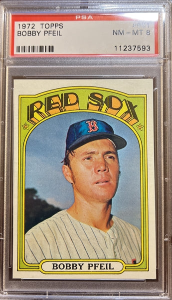 1972 Topps Baseball #681 - Bobby Pfeil - PSA 8