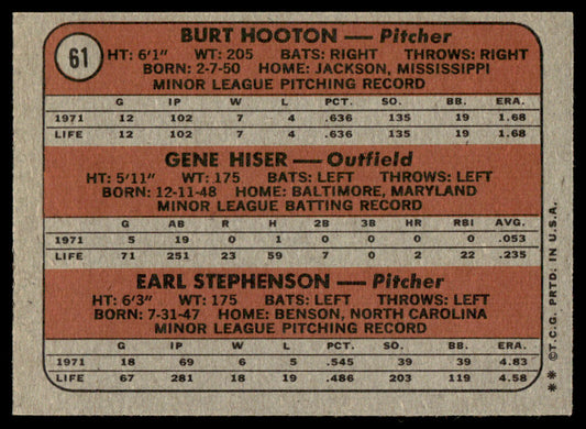 1972 Topps Baseball #61 - Cubs 1972 Rookie Stars - NM