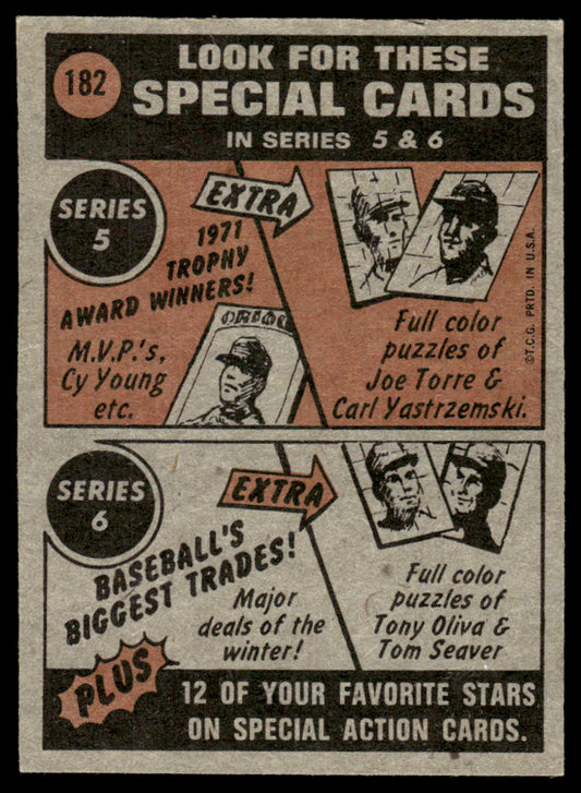 1972 Topps Baseball #182 - Ed Kranepool IA - EXMT