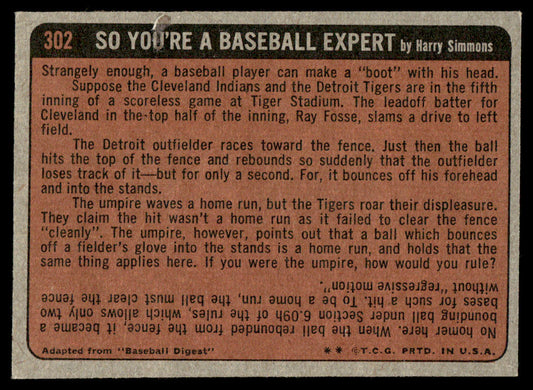 1972 Topps Baseball #302 - George Mitterwald IA - EXMT