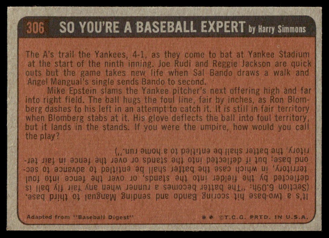 1972 Topps Baseball #306 - Ken Boswell IA - EXMT