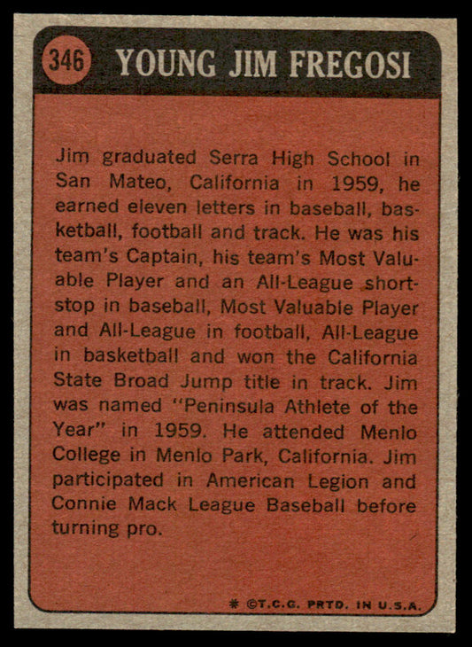 1972 Topps Baseball #346 - Jim Fregosi KP - EXMT