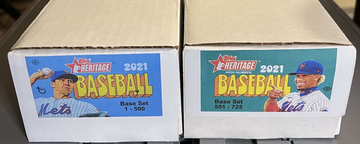 2021 Topps Heritage Baseball Complete Base Set - 725 cards