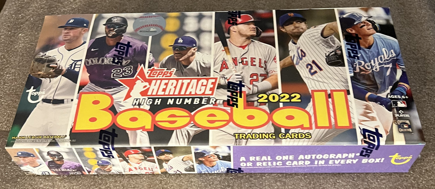 2022 Topps Heritage Baseball High Number - Factory Sealed Hobby Box - 24 Packs
