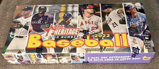 2022 Topps Heritage Baseball High Number - Factory Sealed Hobby Box - 24 Packs