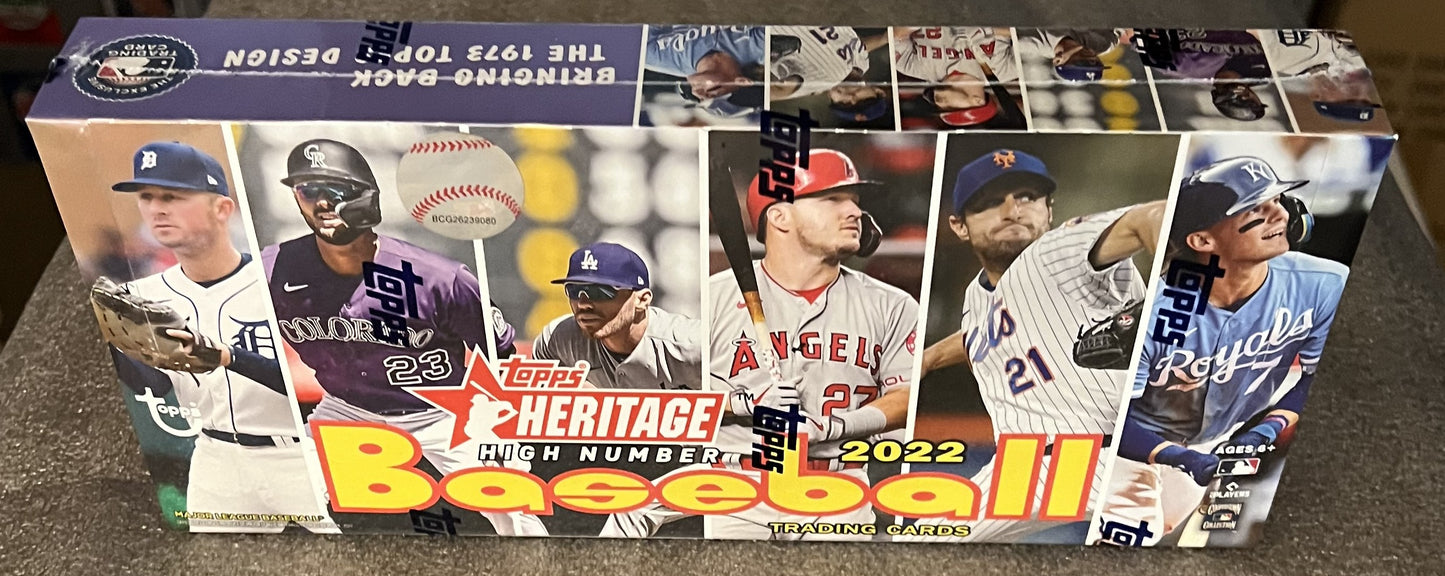2022 Topps Heritage Baseball High Number - Factory Sealed Hobby Box - 24 Packs