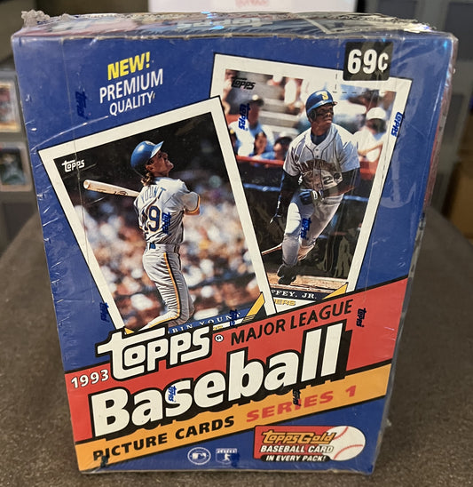 1993 Topps Baseball Series 1 - Factory Sealed Retail Box - 36 Packs