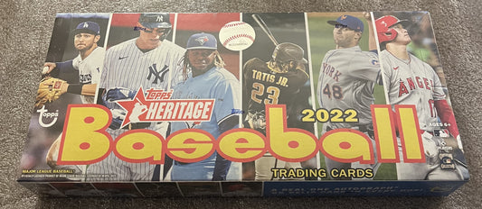 2022 Topps Heritage Baseball - Factory Sealed Hobby Box - 24 Packs