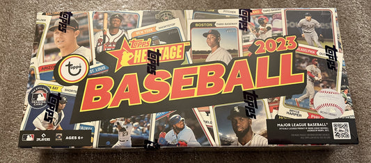 2023 Topps Heritage Baseball - Factory Sealed Hobby Box - 24 Packs