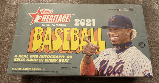 2021 Topps Heritage Baseball High Number - Factory Sealed Hobby Box - 24 Packs