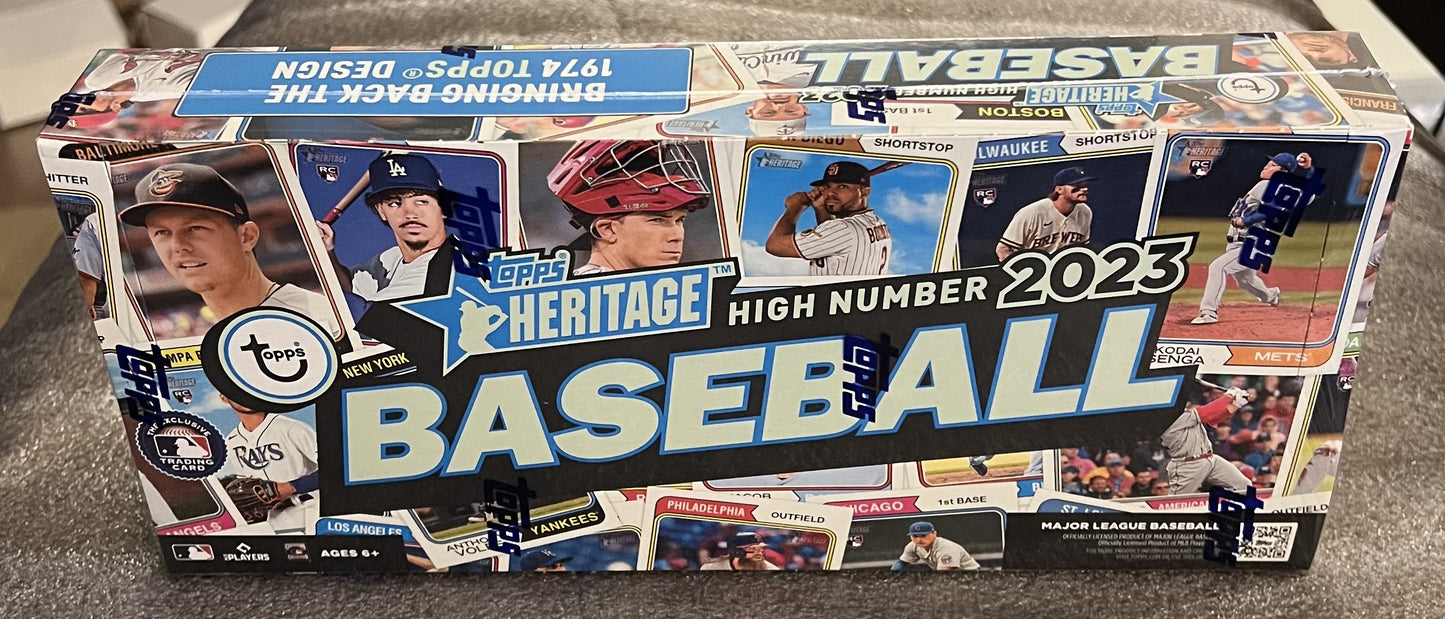 2023 Topps Heritage Baseball High Number - Factory Sealed Hobby Box - 24 Packs