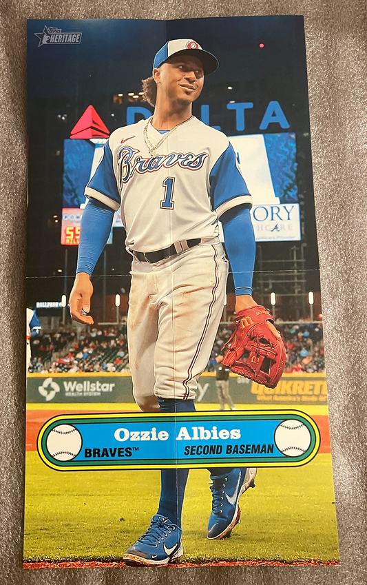 2021 Topps Heritage '72 Baseball Poster #PB-19 - Ozzie Albies