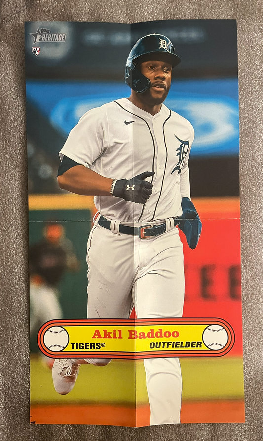 2021 Topps Heritage '72 Baseball Poster #PB-13 - Akil Baddoo
