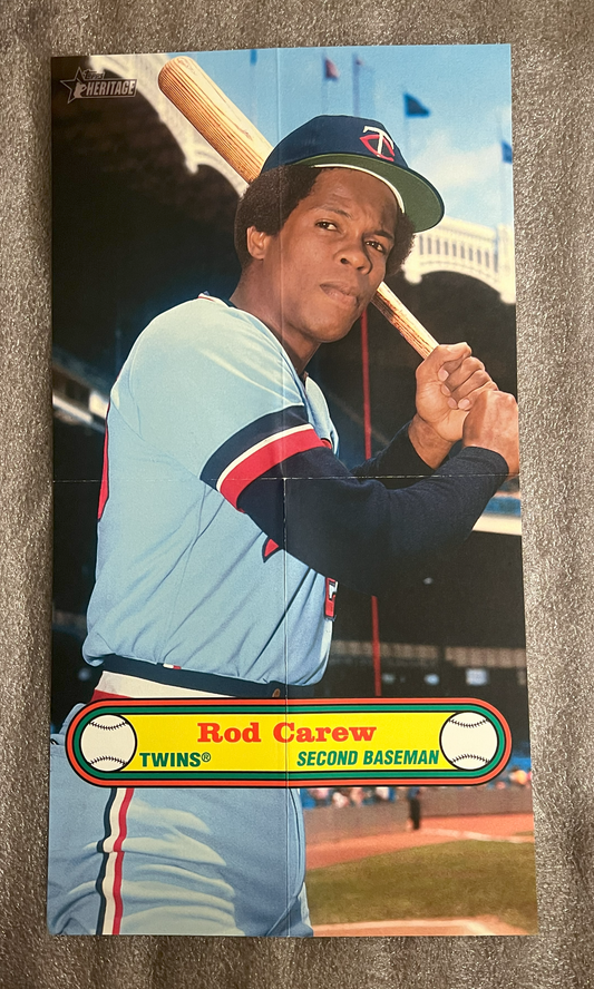 2021 Topps Heritage '72 Baseball Poster #PB-8 - Rod Carew