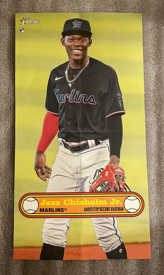 2021 Topps Heritage '72 Baseball Poster #PB-18 - Jazz Chisholm Jr