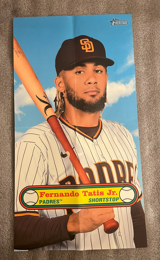 2021 Topps Heritage '72 Baseball Poster #BPB-FT - Fernando Tatis Jr