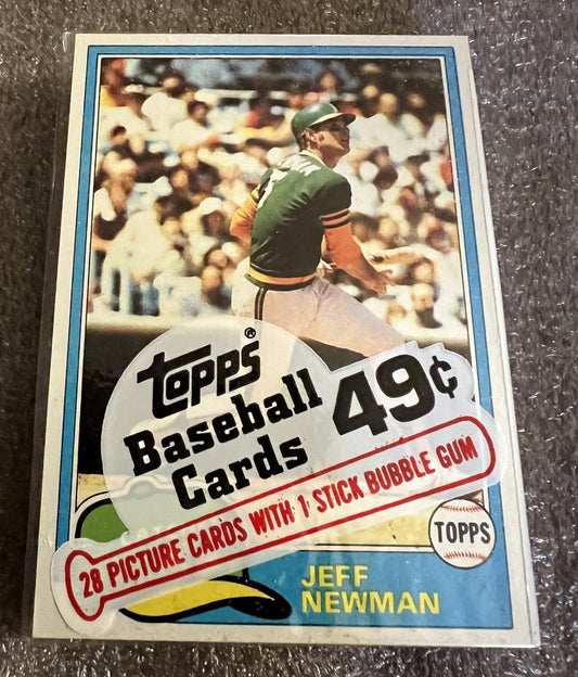 1981 Topps Baseball - Unopened Cello Pack - 28 Cards