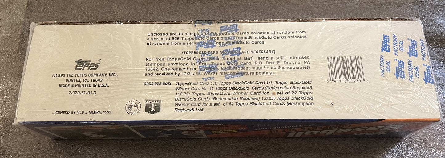 1993 Topps Baseball Complete Set - Factory Sealed - Jeter RC - READ