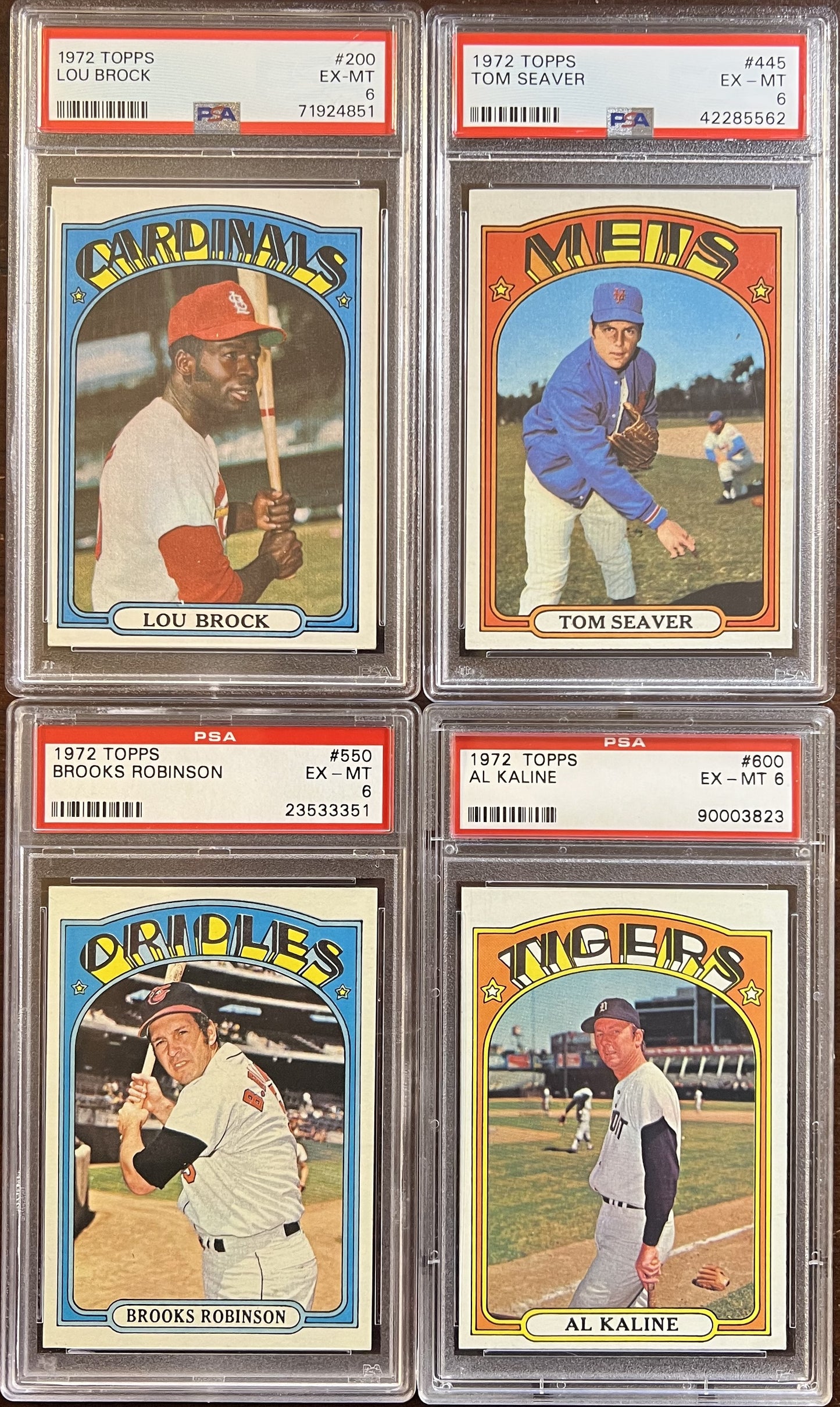 1972 Topps Baseball Complete Set - EXMT AVG w 10 Graded - Fisk RC Aaron Ryan Mays