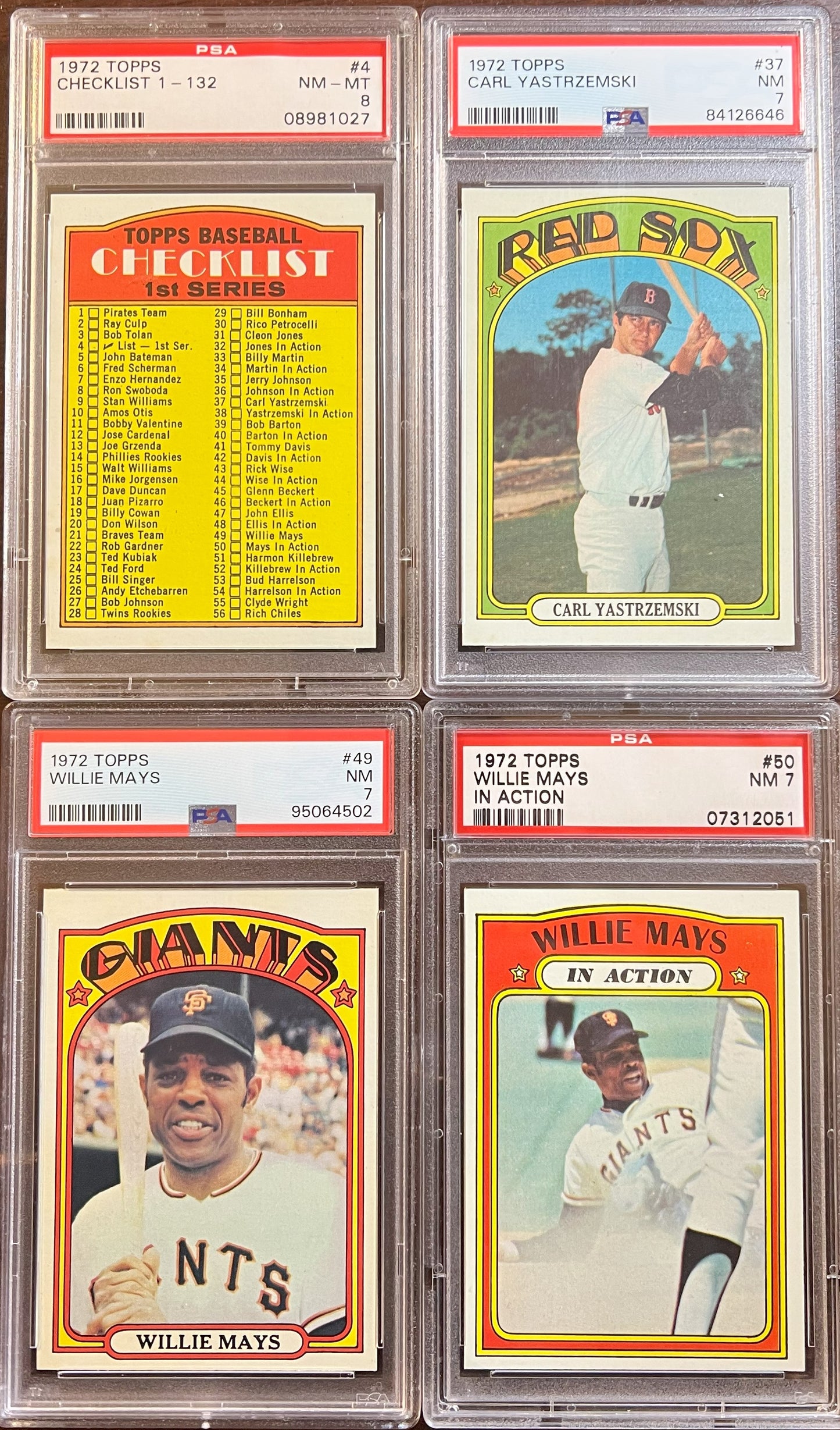 1972 Topps Baseball Complete Set - NM AVG w 74 Graded - Fisk RC Aaron Ryan Mays