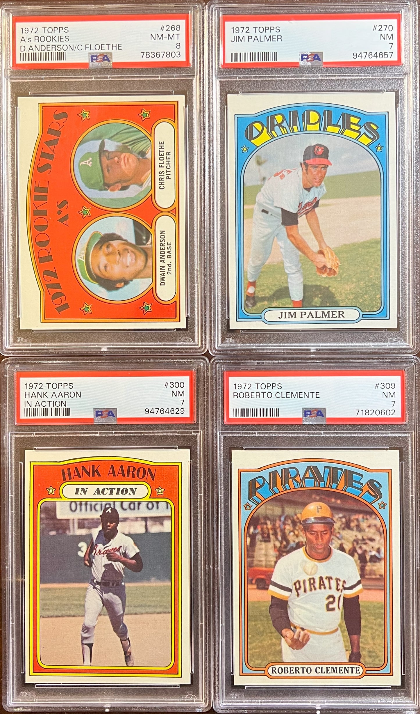 1972 Topps Baseball Complete Set - NM AVG w 74 Graded - Fisk RC Aaron Ryan Mays