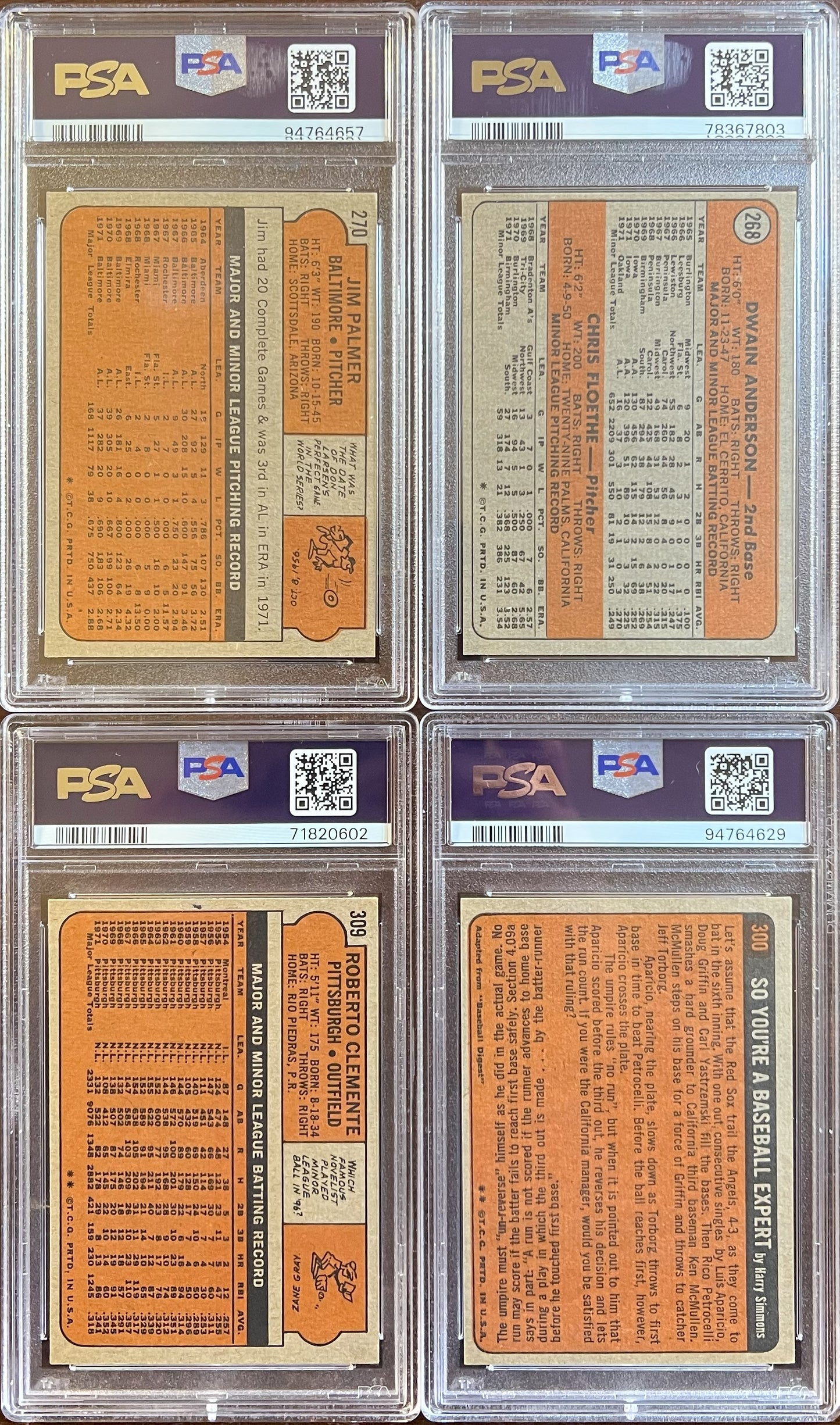 1972 Topps Baseball Complete Set - NM AVG w 74 Graded - Fisk RC Aaron Ryan Mays