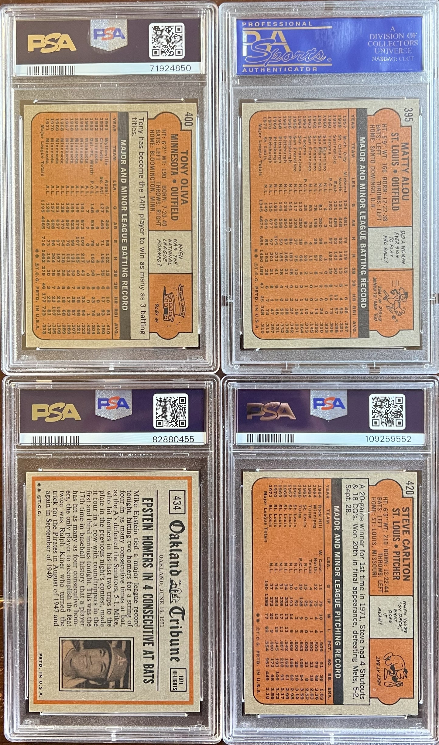 1972 Topps Baseball Complete Set - NM AVG w 74 Graded - Fisk RC Aaron Ryan Mays