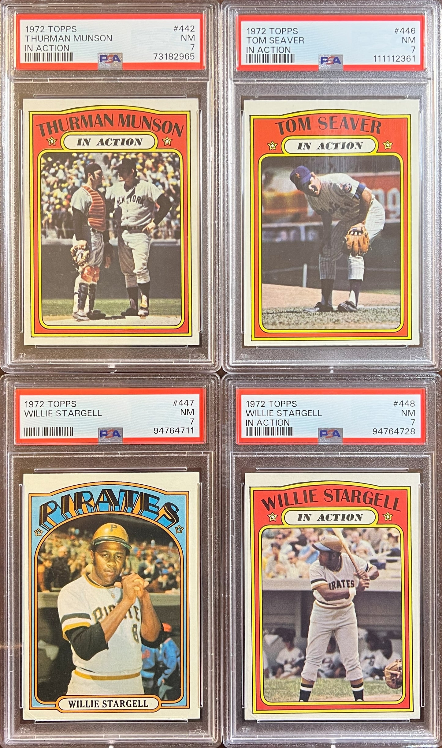 1972 Topps Baseball Complete Set - NM AVG w 74 Graded - Fisk RC Aaron Ryan Mays