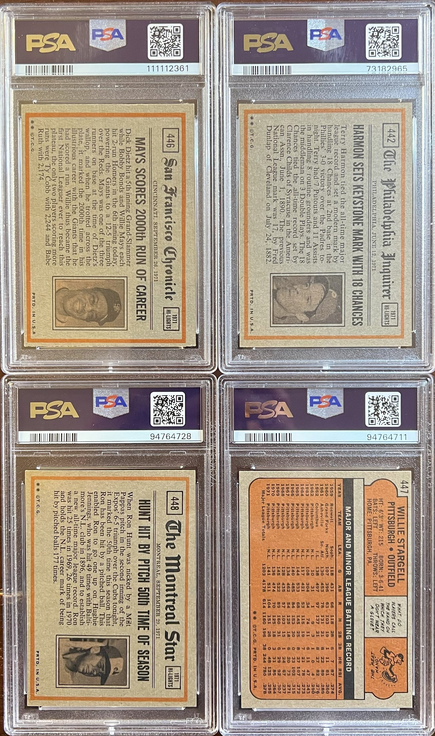 1972 Topps Baseball Complete Set - NM AVG w 74 Graded - Fisk RC Aaron Ryan Mays