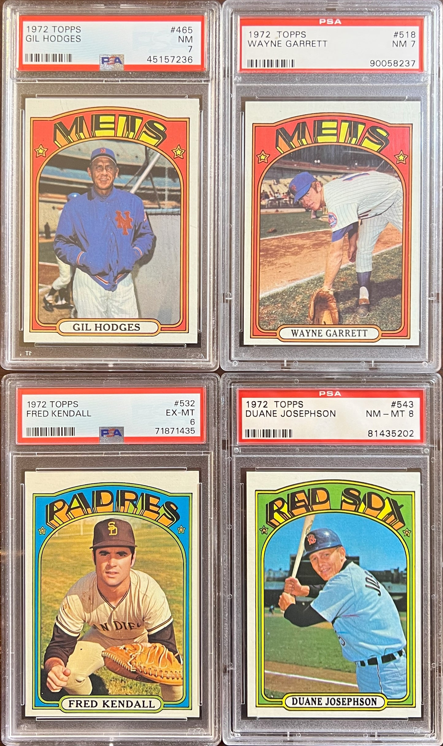 1972 Topps Baseball Complete Set - NM AVG w 74 Graded - Fisk RC Aaron Ryan Mays