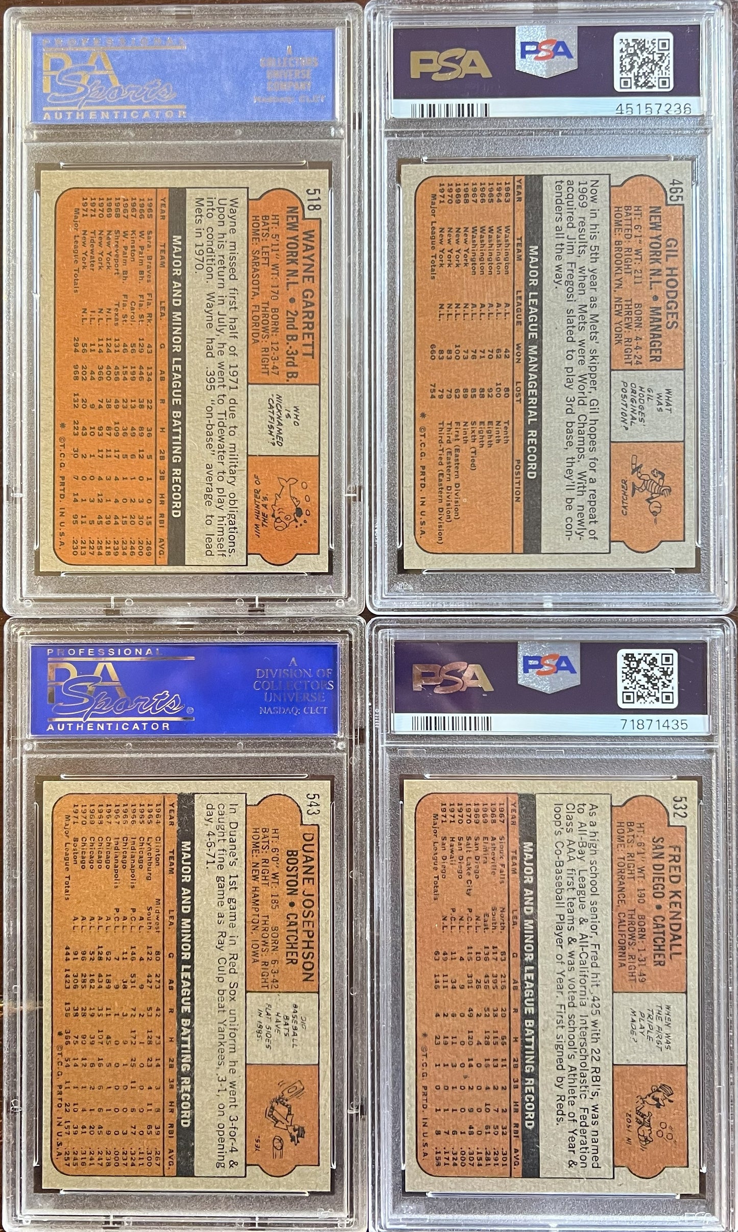 1972 Topps Baseball Complete Set - NM AVG w 74 Graded - Fisk RC Aaron Ryan Mays
