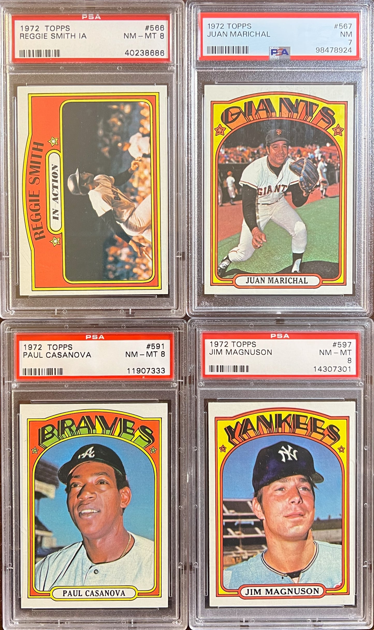 1972 Topps Baseball Complete Set - NM AVG w 74 Graded - Fisk RC Aaron Ryan Mays