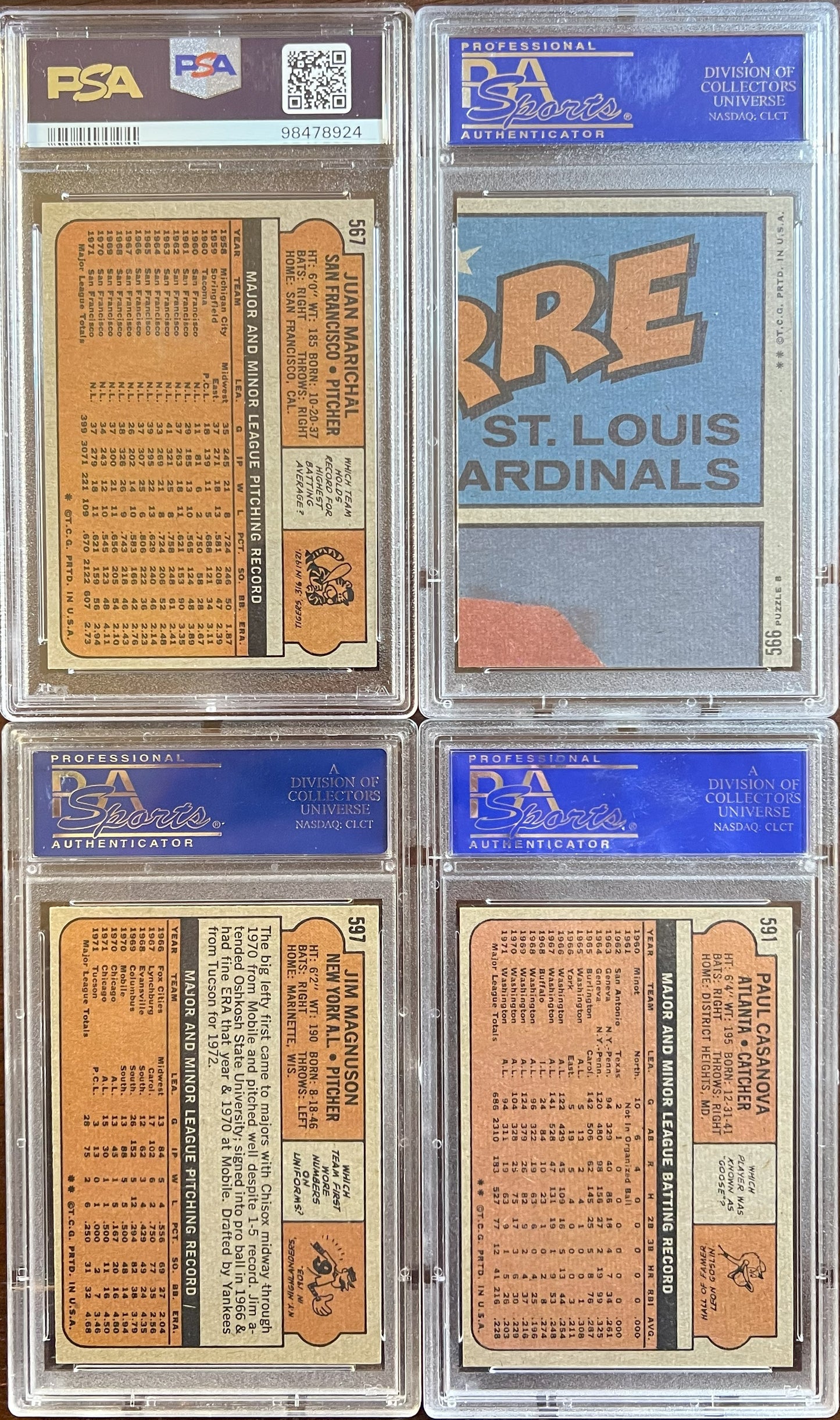 1972 Topps Baseball Complete Set - NM AVG w 74 Graded - Fisk RC Aaron Ryan Mays