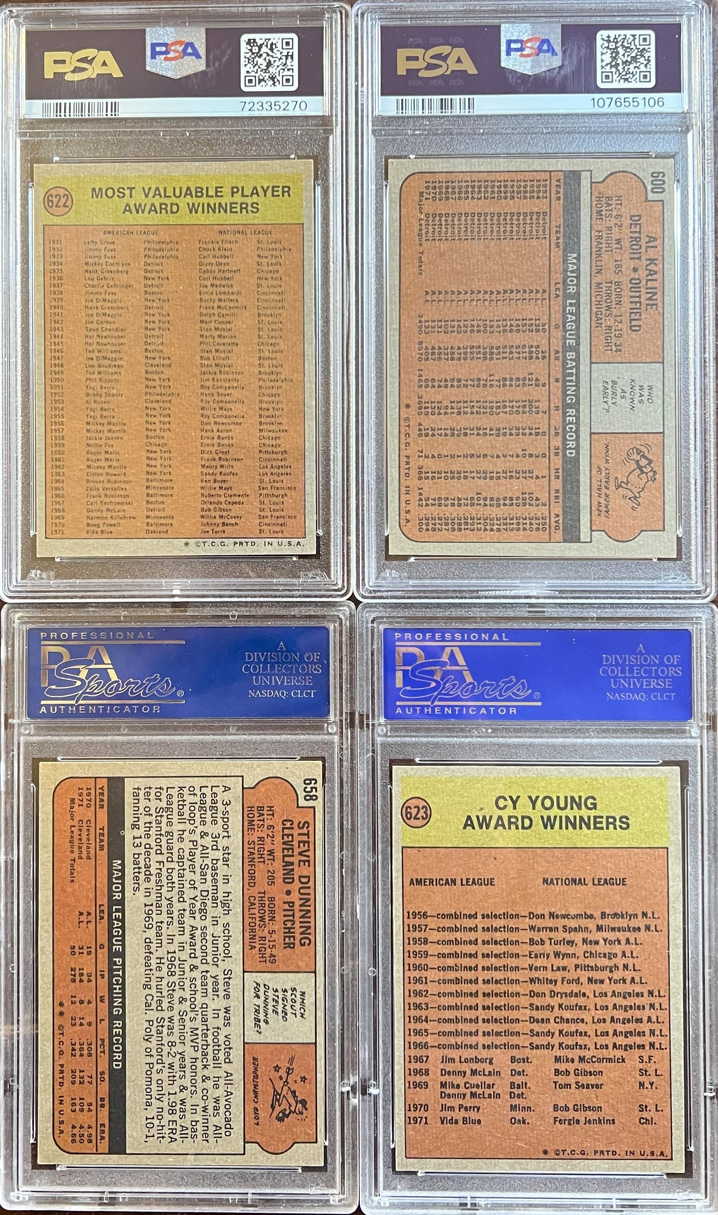 1972 Topps Baseball Complete Set - NM AVG w 74 Graded - Fisk RC Aaron Ryan Mays