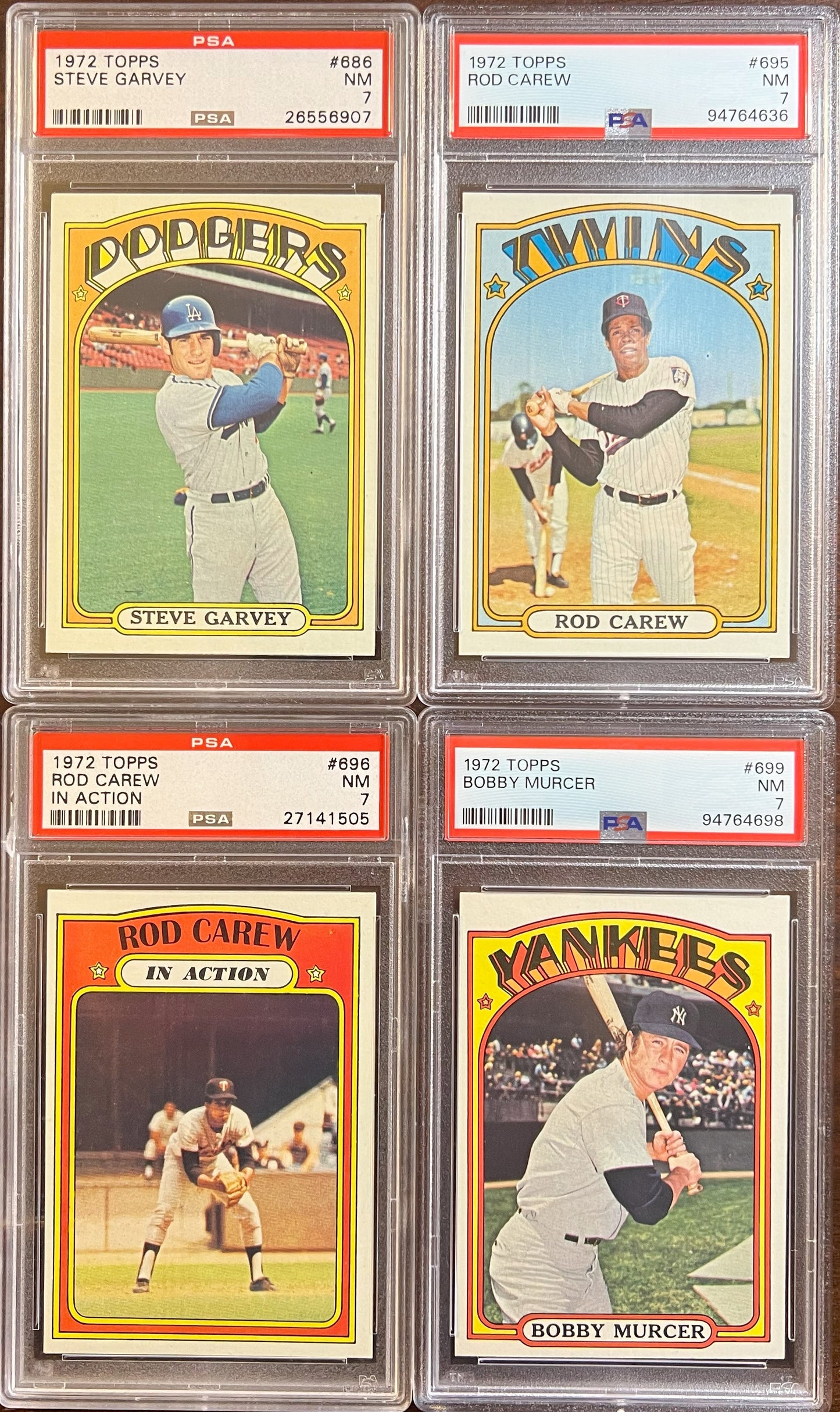 1972 Topps Baseball Complete Set - NM AVG w 74 Graded - Fisk RC Aaron Ryan Mays