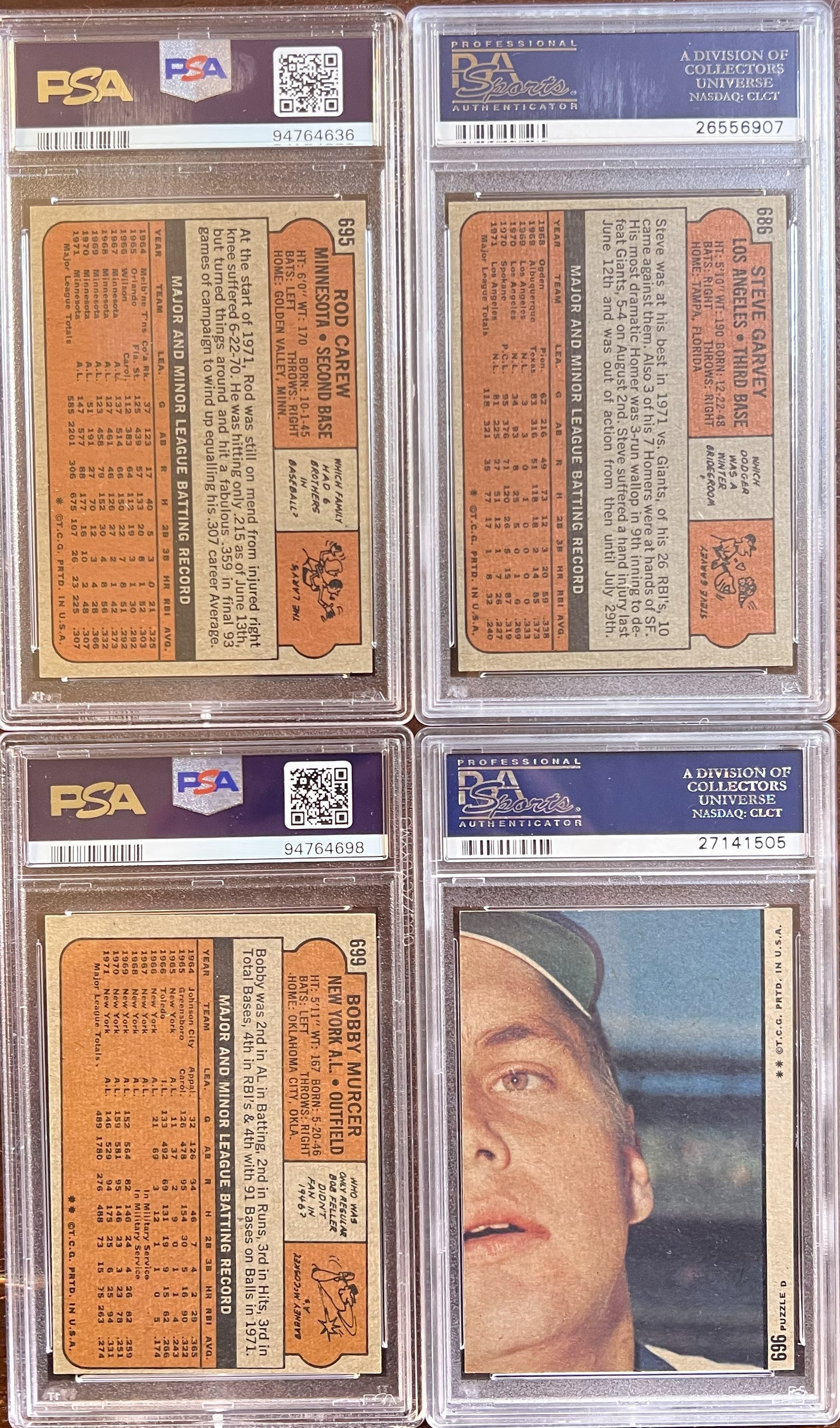 1972 Topps Baseball Complete Set - NM AVG w 74 Graded - Fisk RC Aaron Ryan Mays
