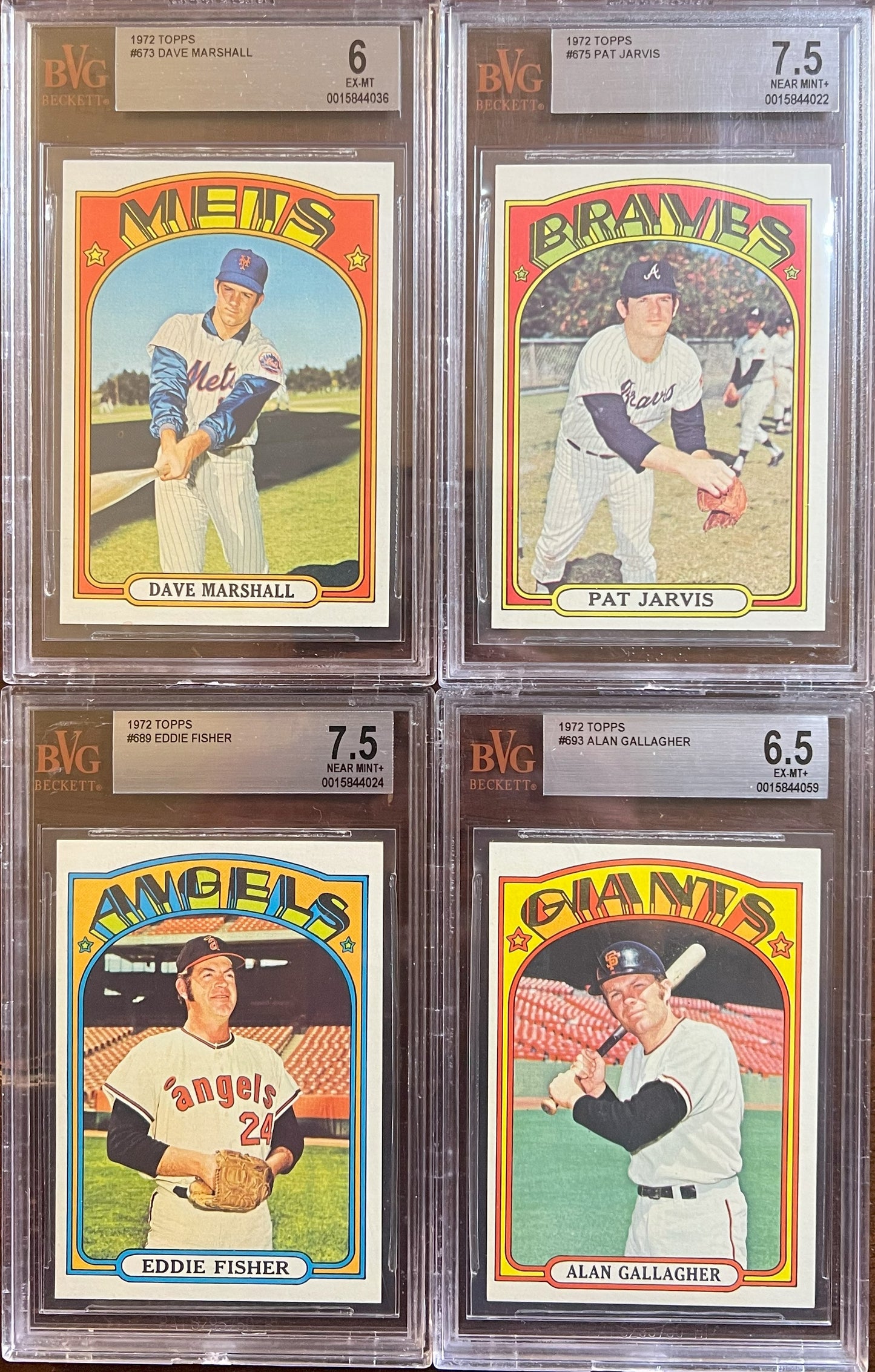1972 Topps Baseball Complete Set - NM AVG w 74 Graded - Fisk RC Aaron Ryan Mays