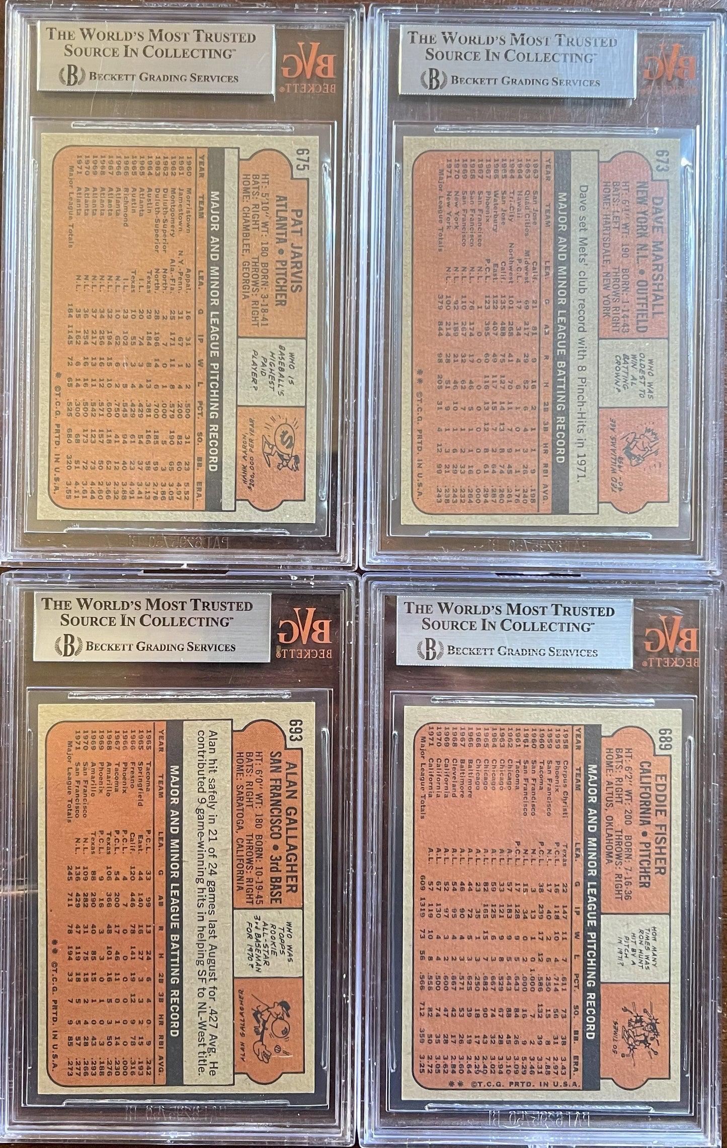 1972 Topps Baseball Complete Set - NM AVG w 74 Graded - Fisk RC Aaron Ryan Mays