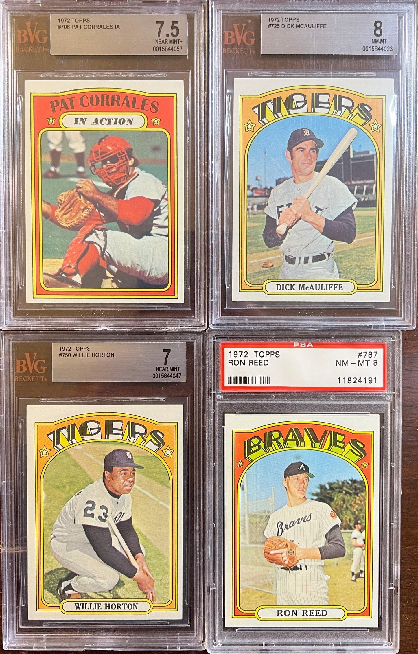 1972 Topps Baseball Complete Set - NM AVG w 74 Graded - Fisk RC Aaron Ryan Mays