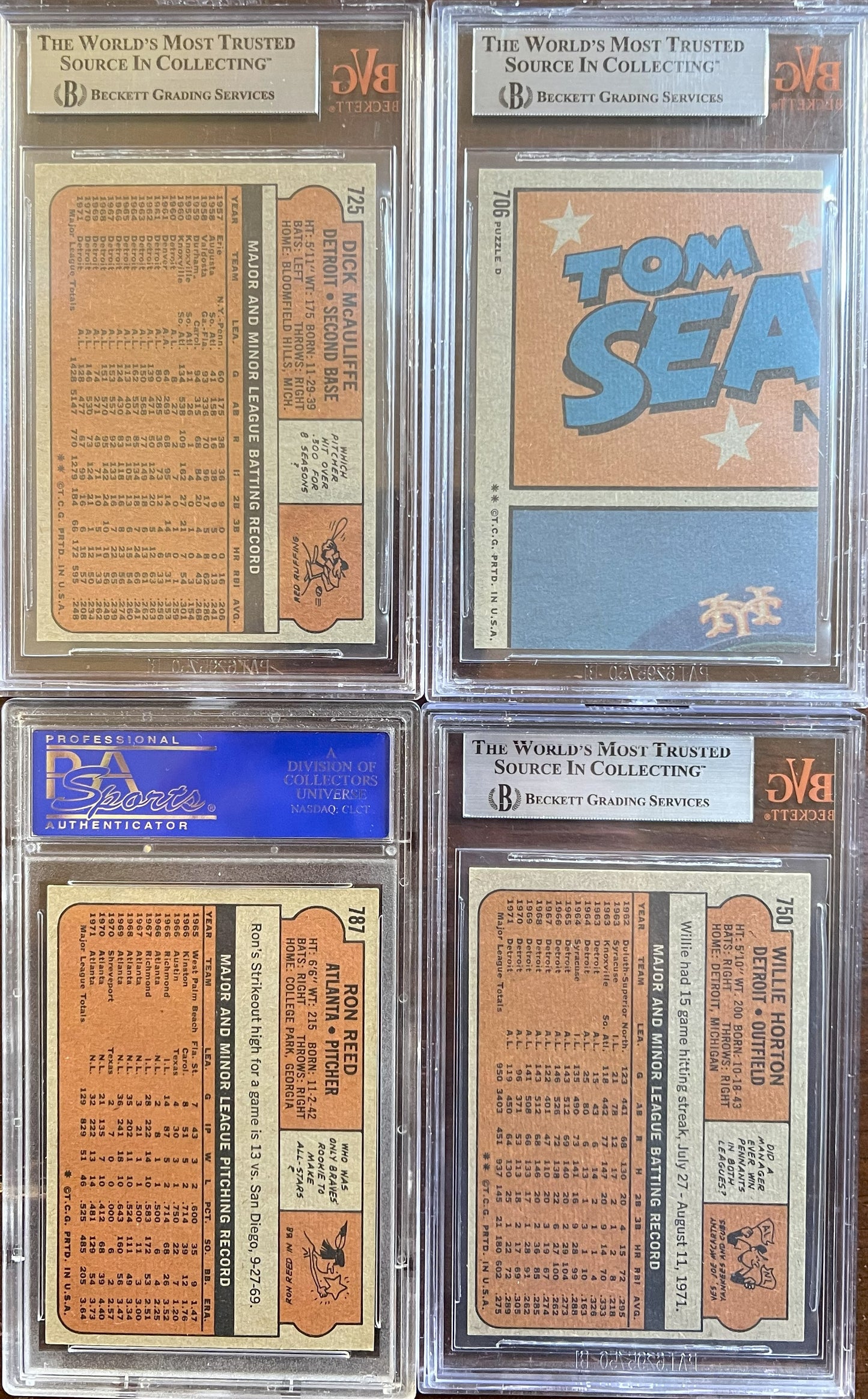 1972 Topps Baseball Complete Set - NM AVG w 74 Graded - Fisk RC Aaron Ryan Mays