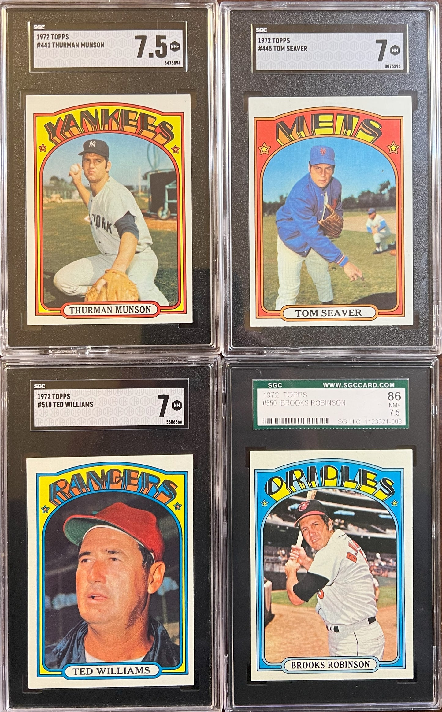 1972 Topps Baseball Complete Set - NM AVG w 74 Graded - Fisk RC Aaron Ryan Mays