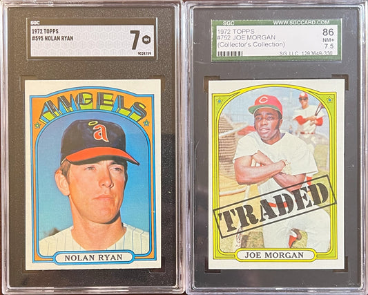 1972 Topps Baseball Complete Set - NM AVG w 74 Graded - Fisk RC Aaron Ryan Mays