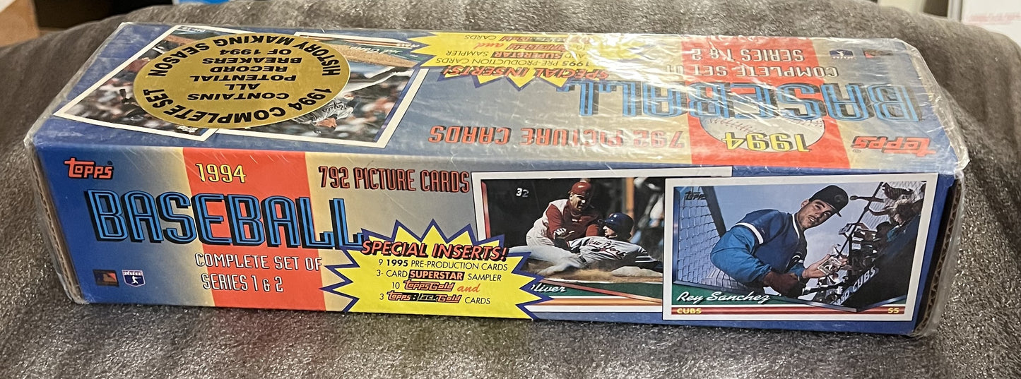 1994 Topps Baseball Complete Set - Factory Sealed
