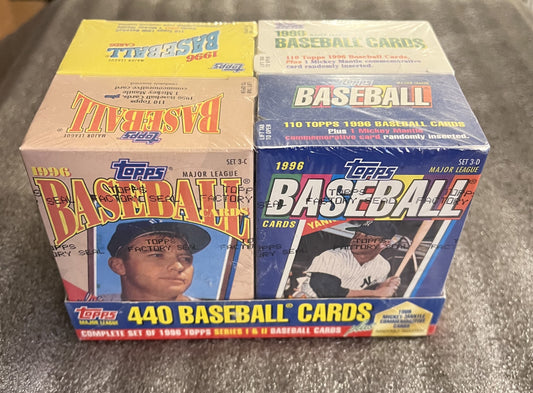 1996 Topps Baseball Complete Cereal Box Set - Factory Sealed