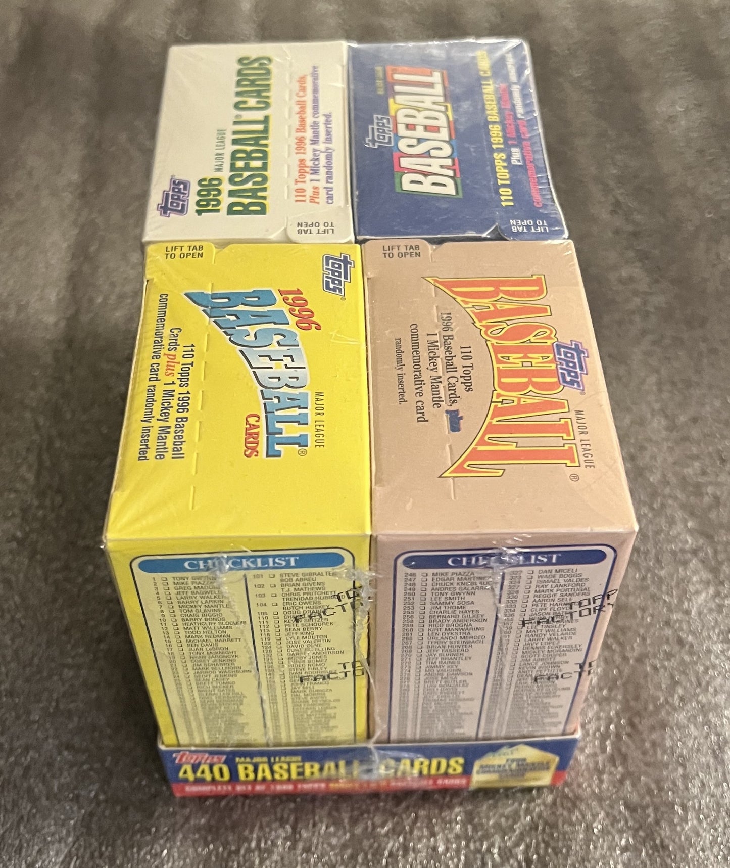 1996 Topps Baseball Complete Cereal Box Set - Factory Sealed
