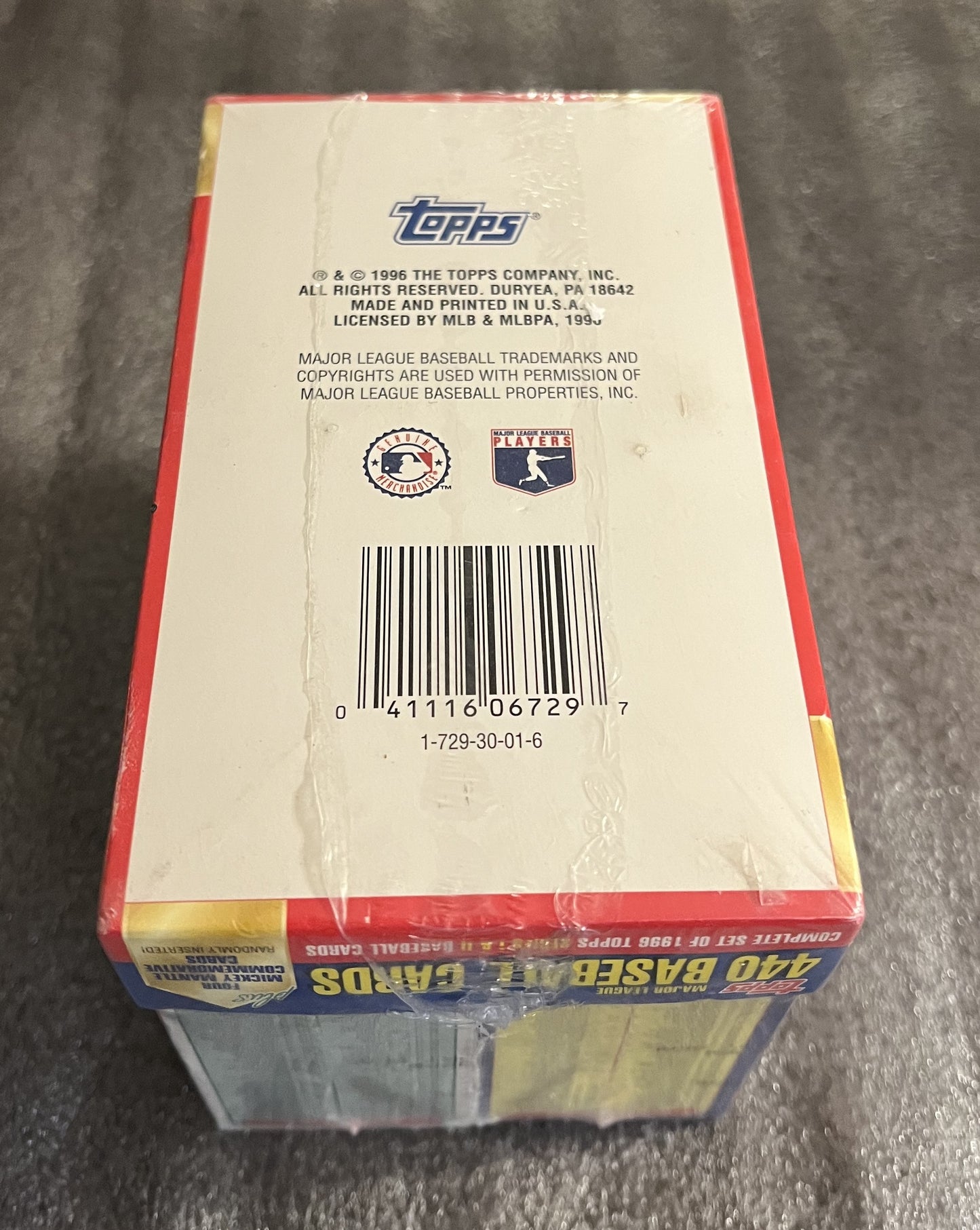 1996 Topps Baseball Complete Cereal Box Set - Factory Sealed