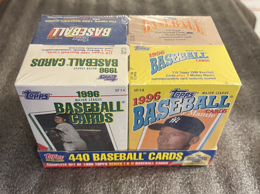 1996 Topps Baseball Complete Cereal Box Set - Factory Sealed