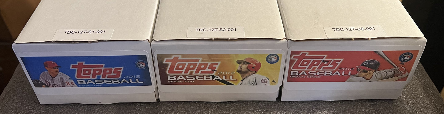 2012 Topps Baseball Complete Base Set + 661 + Update